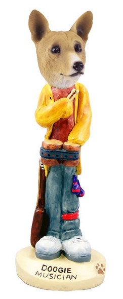 Basenji Musician Doogie Collectible Dog Figurine