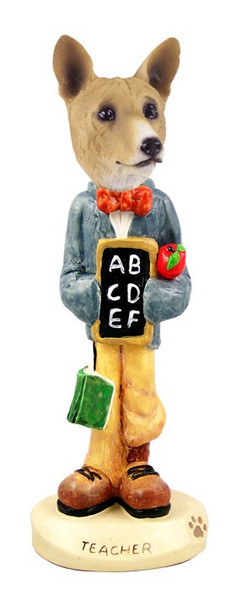 Basenji Teacher Doogie Collectible Dog Figurine