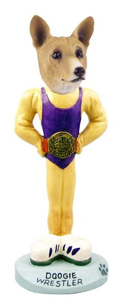 Basenji Wrestler Doogie Collectible Dog Figurine
