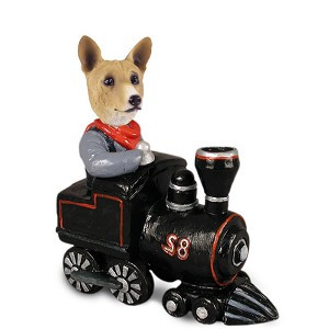 Basenji Train Doogie Collectible Dog Figurine