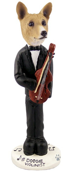 Basenji Violinist Doogie Collectible Dog Figurine