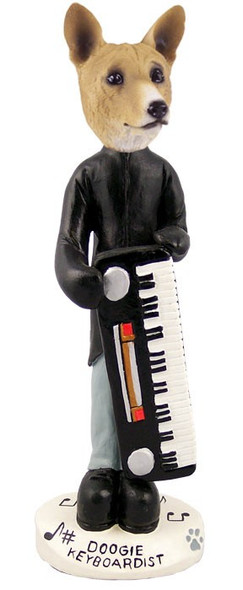 Basenji Keyboardist Doogie Collectible Dog Figurine