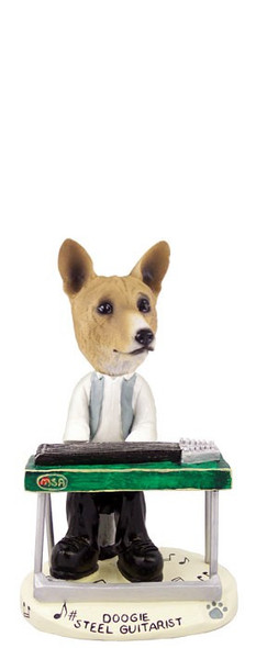 Basenji Steel Guitarist Doogie Collectible Dog Figurine