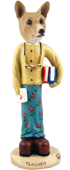Basenji Female Teacher Doogie Collectible Dog Figurine