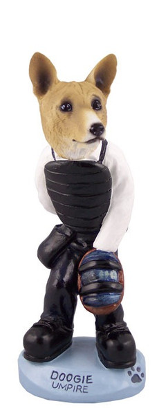 Basenji Umpire Doogie Collectible Dog Figurine