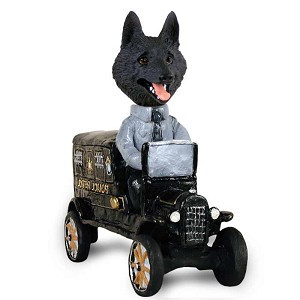 Schipperke Paddy Wagon Doogie Collectible Dog Figurine