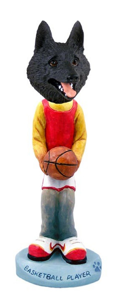 Schipperke Basketball Doogie Collectible Dog Figurine