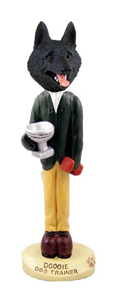 Schipperke Trainer Doogie Collectible Dog Figurine