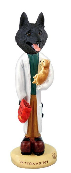 Schipperke Veterinarian Doogie Collectible Dog Figurine