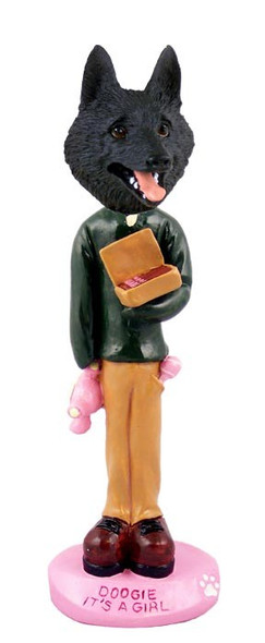 Schipperke It's a Girl Doogie Collectible Dog Figurine