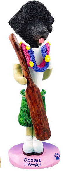 Portuguese Water Dog Hawaii Doogie Collectible Dog Figurine