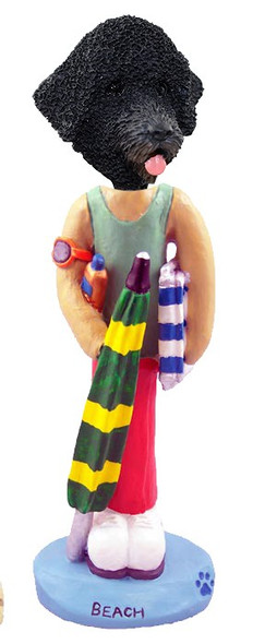 Portuguese Water Dog Beach Doogie Collectible Dog Figurine