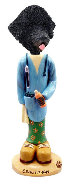 Portuguese Water Dog Beautician Doogie Collectible Dog Figurine