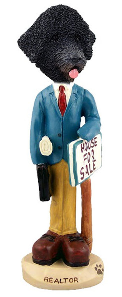 Portuguese Water Dog Male Realtor Doogie Collectible Dog Figurine
