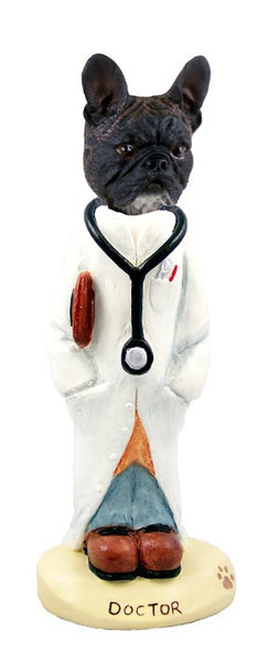 French Bulldog Doctor Doogie Collectible Dog Figurine