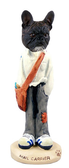 French Bulldog Mail Carrier Doogie Collectible Dog Figurine