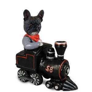 French Bulldog Train Doogie Collectible Dog Figurine