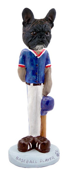 French Bulldog Baseball Doogie Collectible Dog Figurine