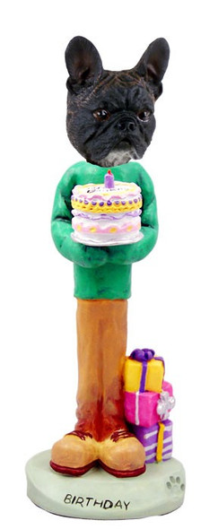 French Bulldog Birthday Doogie Collectible Dog Figurine