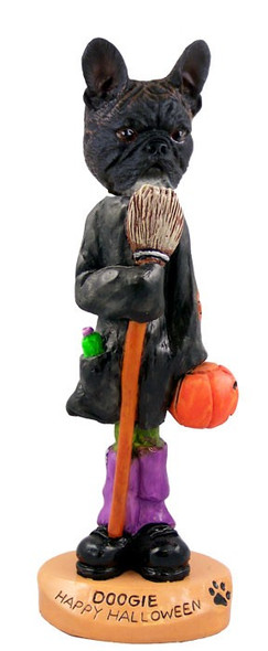 French Bulldog Happy Halloween Doogie Collectible Dog Figurine
