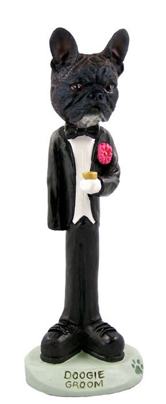 French Bulldog Groom Doogie Collectible Dog Figurine