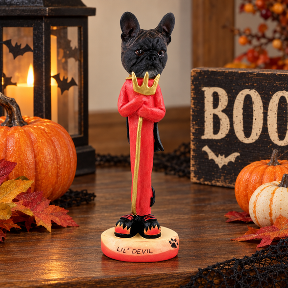 French Bulldog Lil Devil Doogie Collectible Dog Figurine