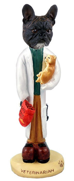French Bulldog Veterinarian Doogie Collectible Dog Figurine