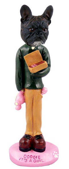 French Bulldog It's a Girl Doogie Collectible Dog Figurine