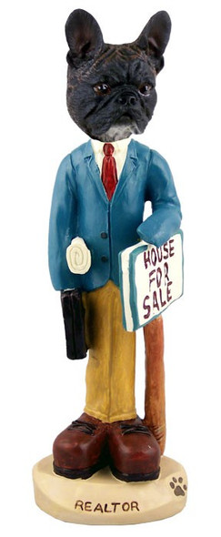 French Bulldog Male Realtor Doogie Collectible Dog Figurine