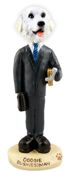 Great Pyrenees Businessman Doogie Collectible Dog Figurine