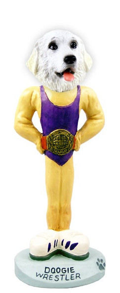 Great Pyrenees Wrestler Doogie Collectible Dog Figurine