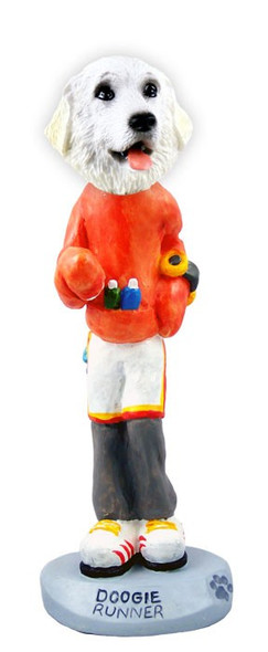 Great Pyrenees Runner Doogie Collectible Dog Figurine