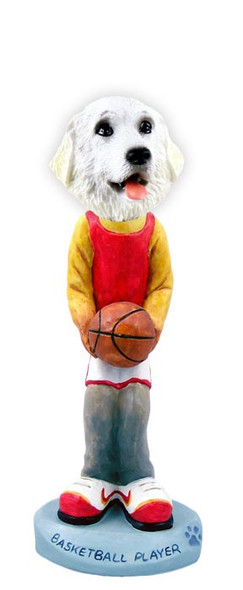 Great Pyrenees Basketball Doogie Collectible Dog Figurine