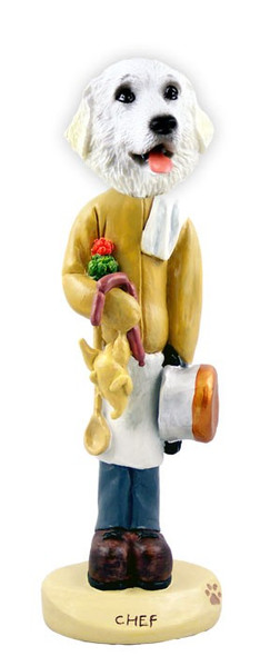 Great Pyrenees Chef Doogie Collectible Dog Figurine