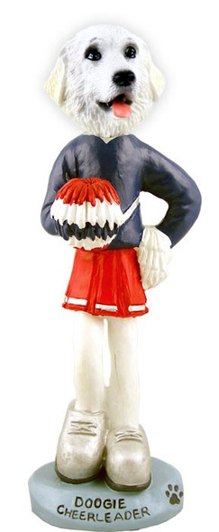 Great Pyrenees Cheerleader Doogie Collectible Dog Figurine