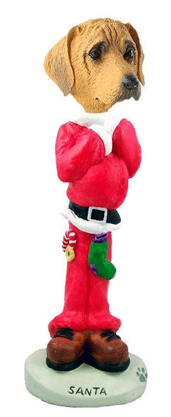 Rhodesian Ridgeback Santa Doogie Collectible Dog Figurine