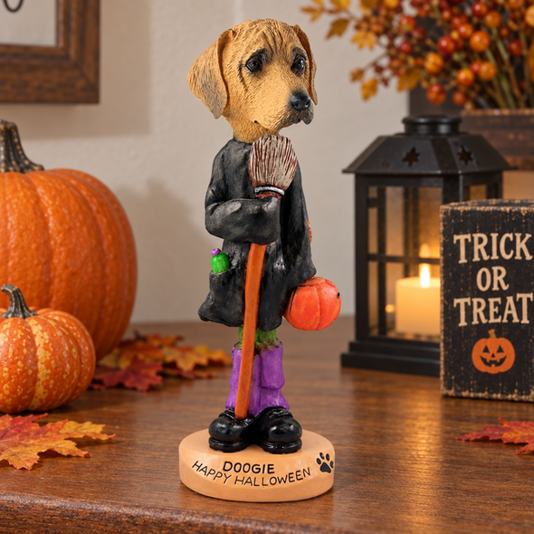 Rhodesian Ridgeback Happy Halloween Doogie Collectible Dog Figurine