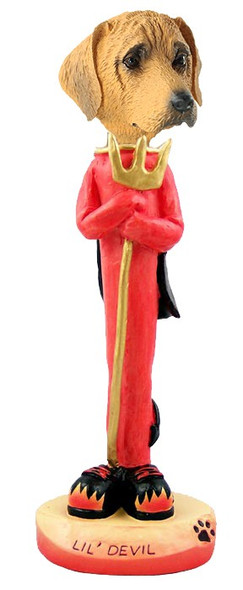 Rhodesian Ridgeback Lil Devil Doogie Collectible Dog Figurine