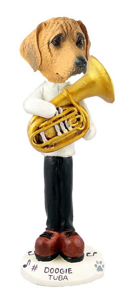 Rhodesian Ridgeback Tuba Doogie Collectible Dog Figurine