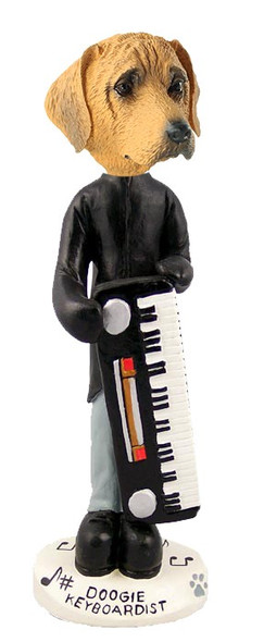 Rhodesian Ridgeback Keyboardist Doogie Collectible Dog Figurine