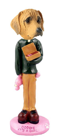 Rhodesian Ridgeback It's a Girl Doogie Collectible Dog Figurine