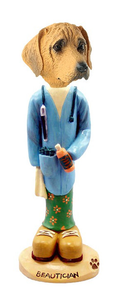Rhodesian Ridgeback Beautician Doogie Collectible Dog Figurine