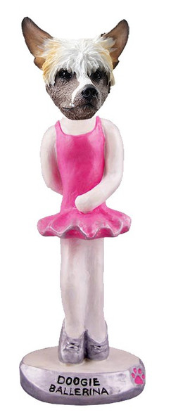 Chinese Crested Ballerina Doogie Collectible Dog Figurine