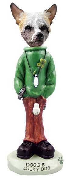 Chinese Crested Lucky Doogie Collectible Dog Figurine