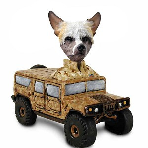 Chinese Crested Hummer Doogie Collectible Dog Figurine