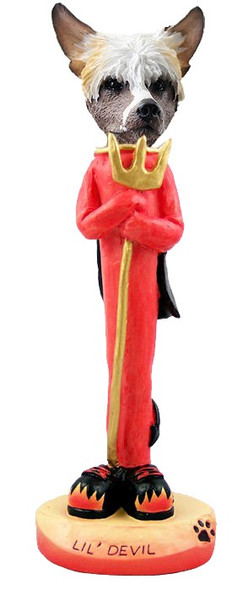 Chinese Crested Lil Devil Doogie Collectible Dog Figurine