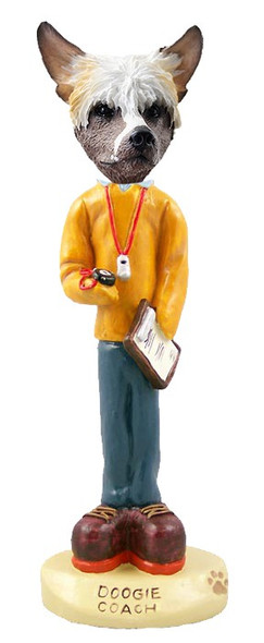 Chinese Crested Coach Doogie Collectible Dog Figurine