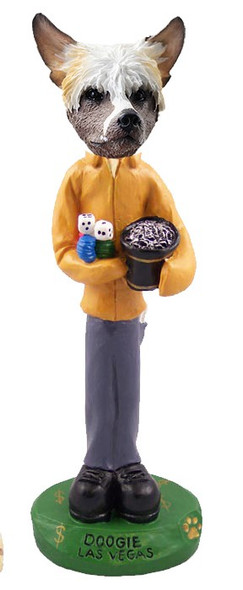 Chinese Crested Las Vegas Doogie Collectible Dog Figurine