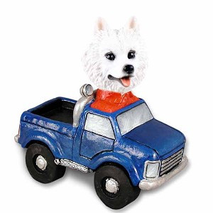 American Eskimo Pickup Doogie Collectible Dog Figurine