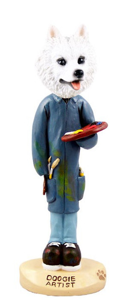 American Eskimo Artist Doogie Collectible Dog Figurine